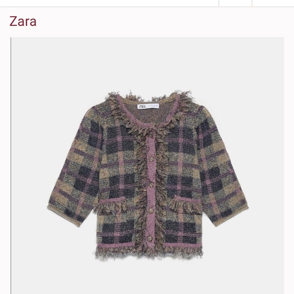 Zara Sweaters - ZARA bloggers' favorite tweed knit top